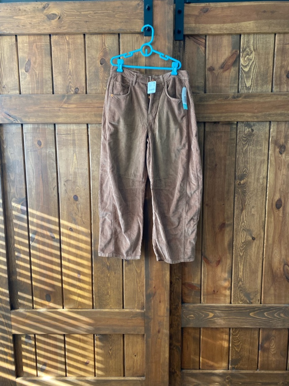Free People Good Luck Brown Corduroy Pants